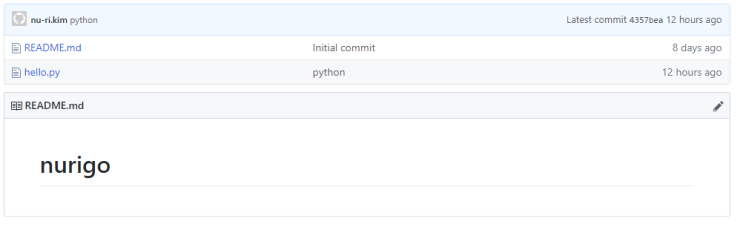  [git 입문] git push 원격저장소로 올리기