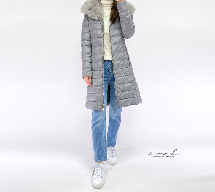  여성패딩 에르노 엘리사처럼 폭스 퍼 트림 마지막