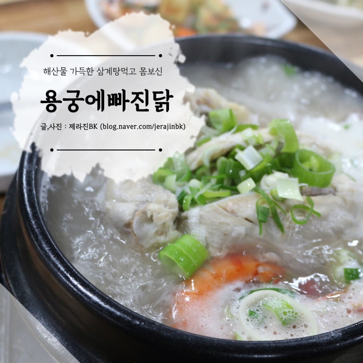  전복 등 해산물 가득 삼계탕 먹고 몸보신! 서귀포 용궁에빠진닭