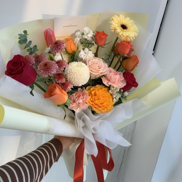  안중꽃집 이솝플라워 시상식/행사/생일/축하 꽃다발