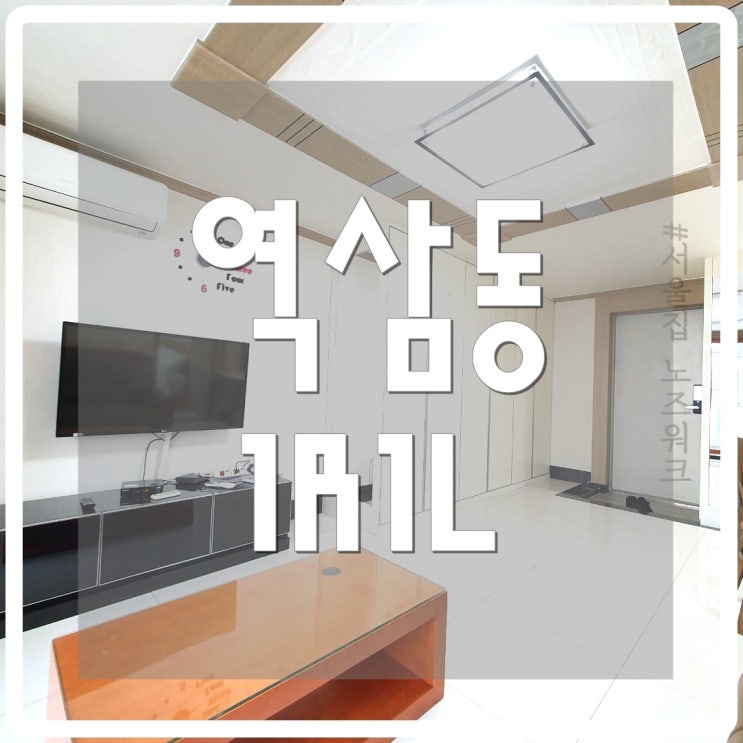  [서울집노즈워크] 서울단기원룸 강남원룸 역삼동 단기방 1R1L