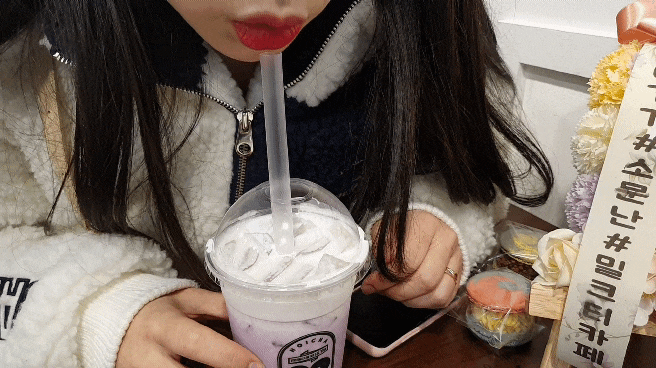 인천 논현동 카페 '호이차'에서 버블티 먹었어요!