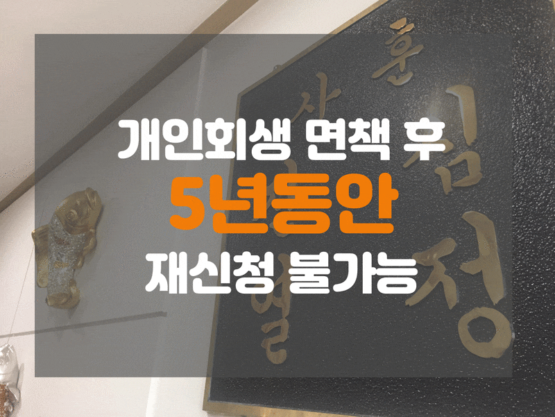 서울 개인회생 면책 후 재신청 금지명령 사례 : 네이버 블로그