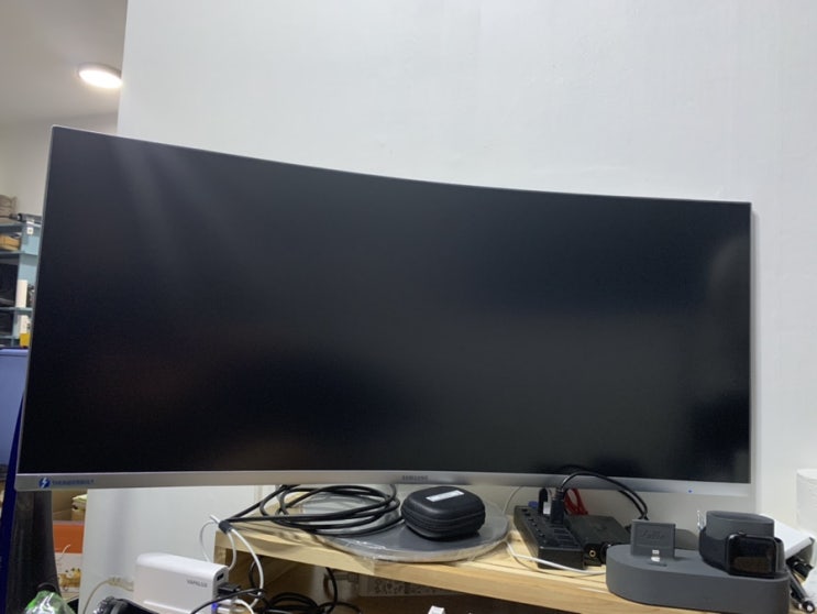  QLED커브드모니터 삼성 C34J791사용기 (Samsung Monitor : CJ79 Thunderbolt3 Curved Monitor)