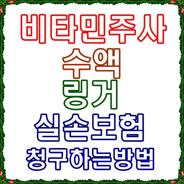 비타민주사 마늘주사 링거 실비청구하는방법 : 네이버 블로그 비타민주사 마늘주사 링거 실비청구하는방법 : 네이버 블로그
