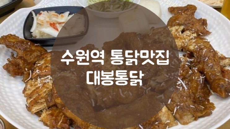  [수원역 맛집] 맛있는 수원왕갈비통닭 맛집! 대봉통닭