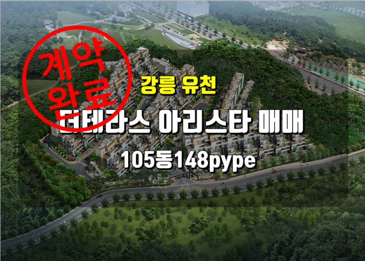  강릉 유천 더 테라스 아리스타 매매 105동 148 type