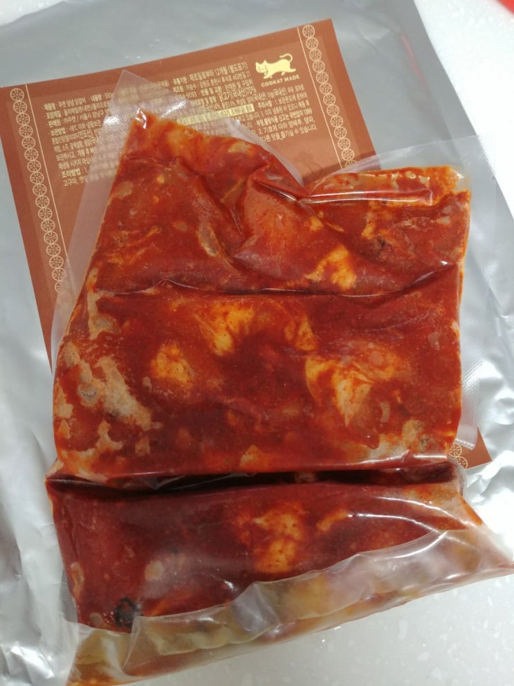 쿠캣 양념닭갈비 : 집에 쟁여놓고 먹기 좋음 쿠캣 양념닭갈비 : 집에 쟁여놓고 먹기 좋음