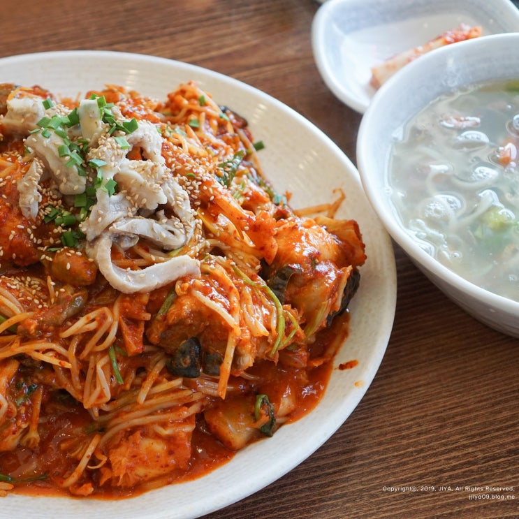  푸짐한 아구찜에 따끈한 칼국수까지 매력적인 곳! @하남 아빠찜