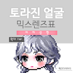  [KMS 캐시] 메이플스토리 토라진 얼굴 믹스렌즈표 (믹렌/믹스컬러렌즈) 확대 Ver.