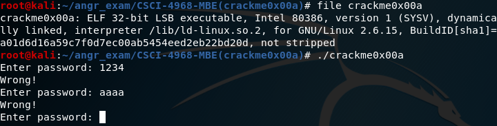  [Reversing] CSCI-4968-MBE(Modern Binary Exploitation) crackme0x00a 풀이