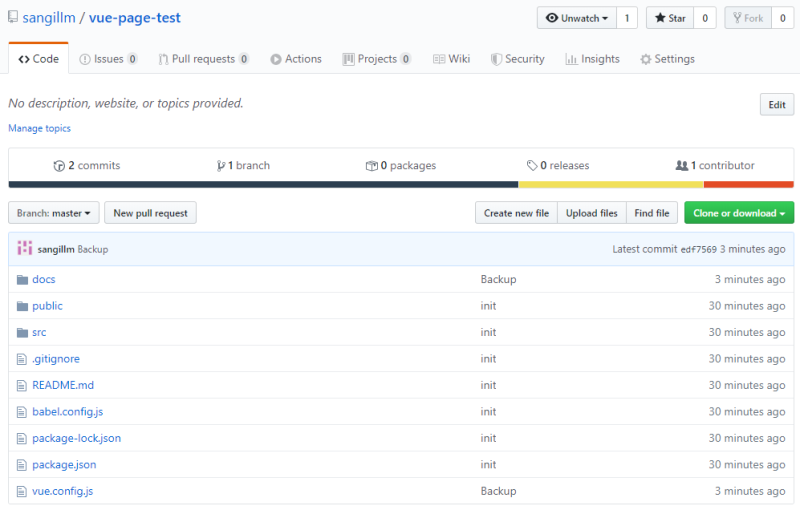 [VueJS] Vue Cli Project Upload to Github & Run with Github Pages : 네이버 블로그