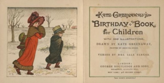 Kate Greenaway's birthday book for children (with 382 illustrations)