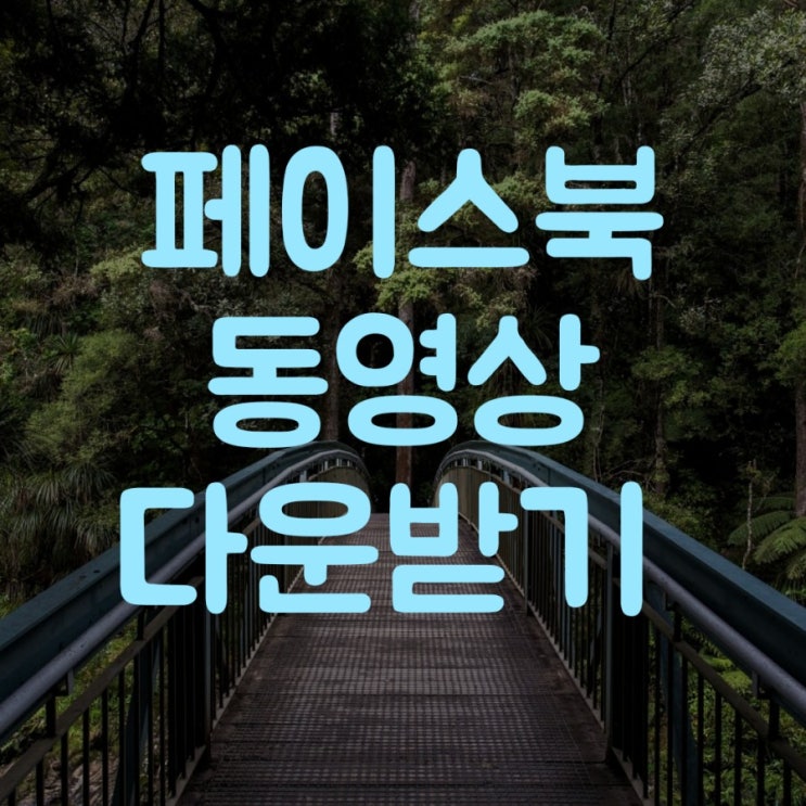  폰에서 페이스북 동영상 다운로드  방법 facebook 동영상다운받기(초간단)