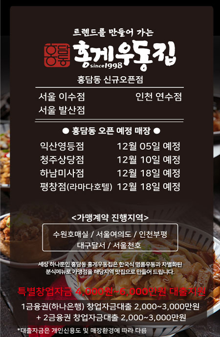  홍담F&B'홍담동 홍게우동집'을 알아봅시다