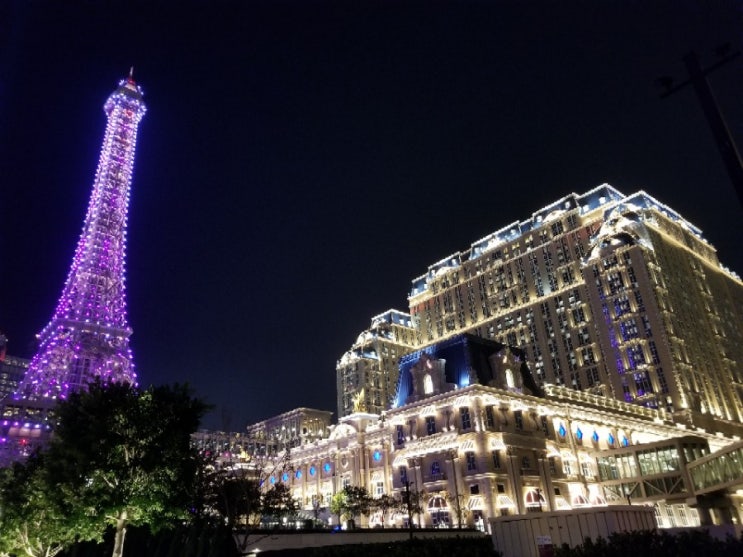 [마카오볼거리] 마카오 파리지엥 호텔 에펠탑에서 바라본 야경