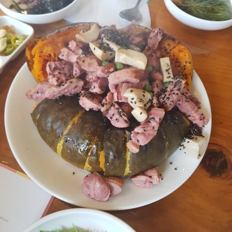  포근포근 단호박 오리 맛집 동주천 매초산성
