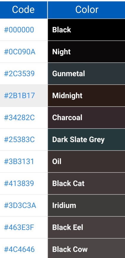 Slate Gray Color, Codes and Facts – HTML Color Codes