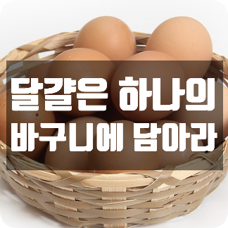 달걀은 하나의 바구니에 담아라 달걀은 하나의 바구니에 담아라