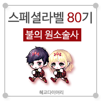  [KMS 캐시] 메이플스토리 로얄스타일 스페셜라벨(스라벨) 80기 : 불의 원소술사