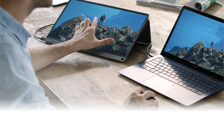  ASUS 휴대용 터치 모니터 젠스크린 MB16AMT 리뷰