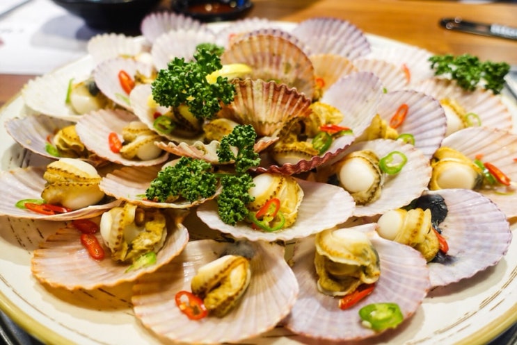  서면 술집은 조개찜과 함께