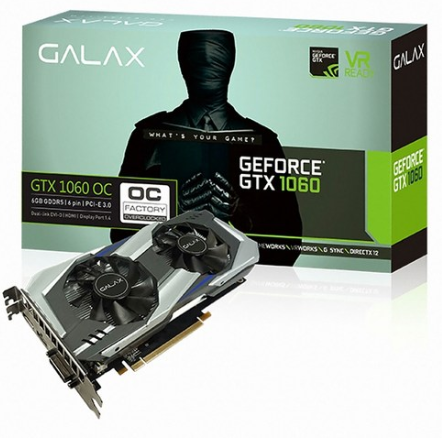  쿠팡블랙프라이데이 한정수량할인  GALAX 지포스 GTX1060 OC D5 6GB 그래픽카드   [470,550원 ]