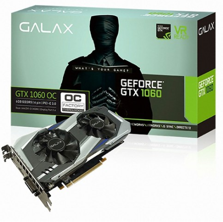 쿠팡블랙프라이데이 한정수량할인  GALAX 지포스 GTX1060 OC D5 6GB 그래픽카드   [470,550원 ]