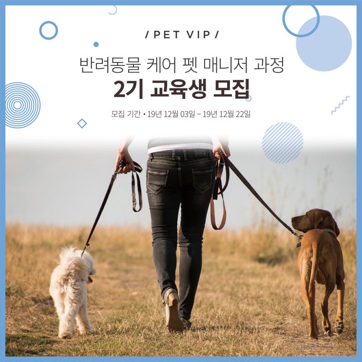  [펫VIP] 펫 매니저 2기 교육생 모집