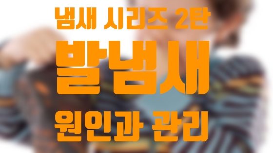 냄새 시리즈 2탄 발냄새/원인과 예방관리