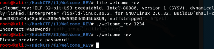 [Reversing] HackCTF Welcome_REV 풀이