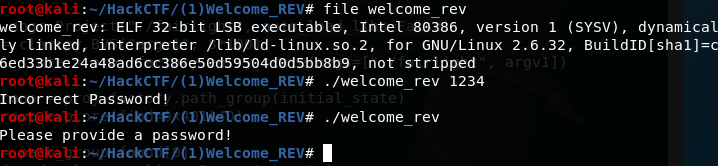  [Reversing] HackCTF Welcome_REV 풀이