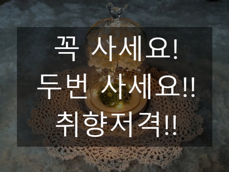  원모먼트 눈꽃 수국 나무 무드등 여자친구선물로 취향저격!!