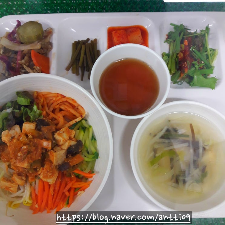 건강 식단  강된장 비빔밥