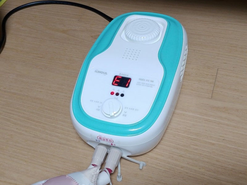 일월 온수매트 E1 에러 해결방법