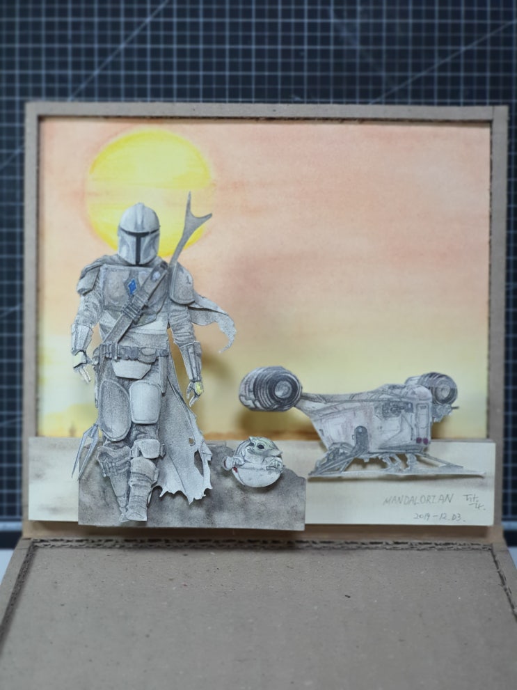  탈바인의 비밀공작실 - 더 만달로리안 페이퍼아트 만들기 | How to make The Mandalorian DIY Paper art