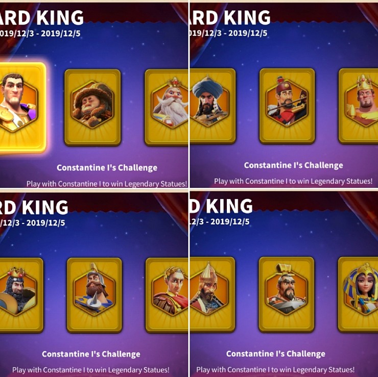 라이즈 오브 킹덤즈 카드킹(카드의왕) 주기 분석