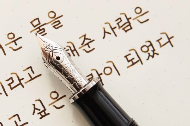  뜨거운 물을 많이 드세요 (펠리칸 M405 슈트레제만 ef닙)