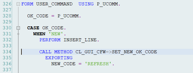 [SAP ABAP] CL_GUI_CFW=>SET_NEW_OK_CODE : 네이버 블로그