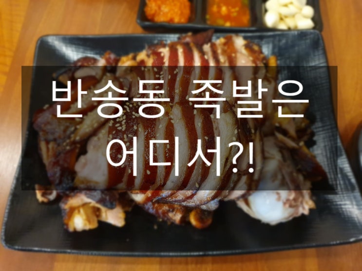  반송동 맛집 족발먹고보자에서 느낀 쫄깃함~