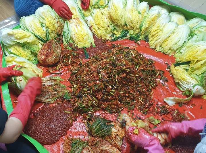  2019년 온 가족 김강 김치 했어요 [ 괴산절임배추]