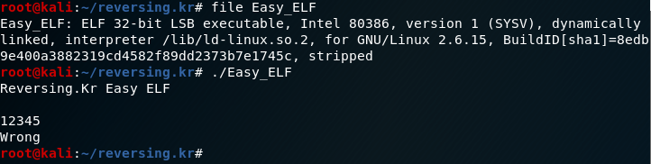  [Reversing] Reversing.kr Easy ELF 풀이