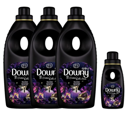  쿠팡 블랙프라이데이핫딜   다우니 섬유유연제 퍼퓸 블랙 미스티크 본품 세트 1L x 3p + 200ml   [15,210원]