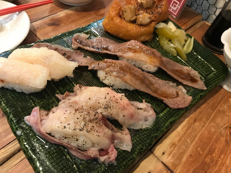 일본 도쿄 맛집 - 고기 초밥 맛집 (시부야 / 에비스)