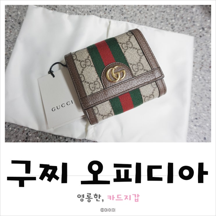  구찌 오피디아 카드지갑 취향저격 디자인
