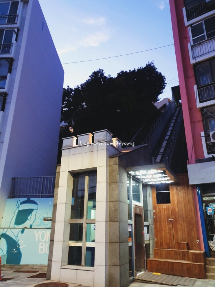  부산동구, 좌천동가볼만한곳, 좌천동이색데이트 "경사형엘리베이터" - storyduck_로컬에디터
