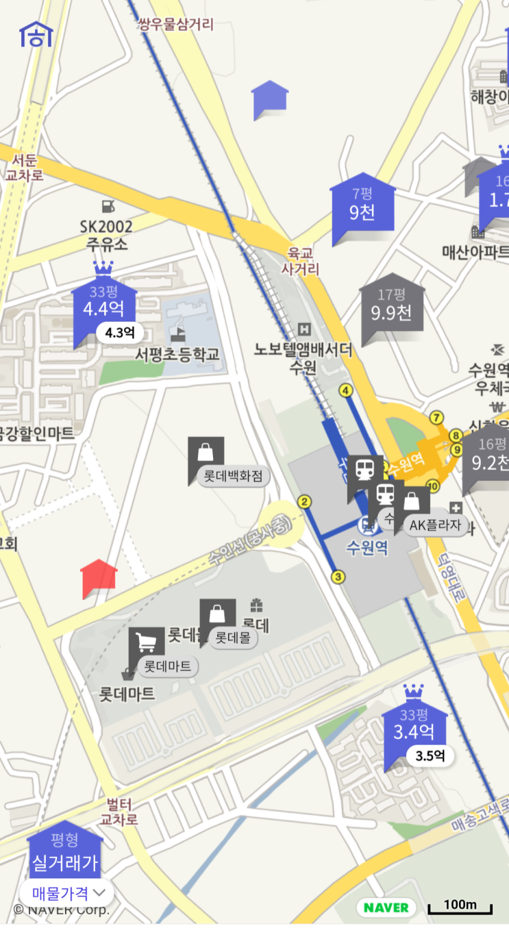  [부동산]수원시 권선구 수원역 센트라우스 근황_By 호갱노노