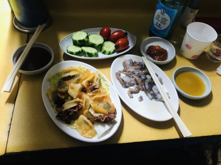  해운대 포장마차촌 바다마을 오륙도5번집! 싱싱한 해산물들을 그자리에서!