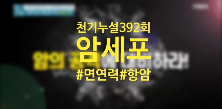  천기누설 392회 추위에 활개치는 암세포를 잡아라!/항암에 좋은 음식