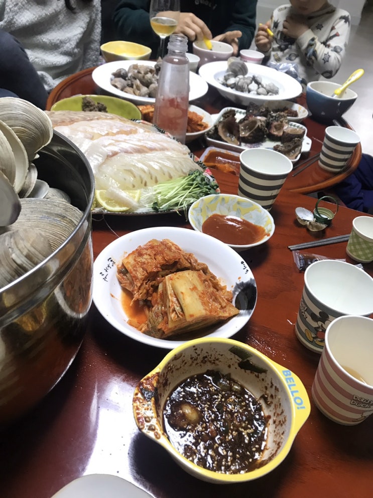  일요일 해산물로 저녁을 해결했네요